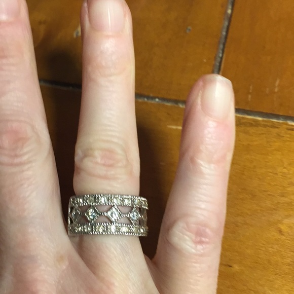 Silver and crystal band - Picture 3 of 3